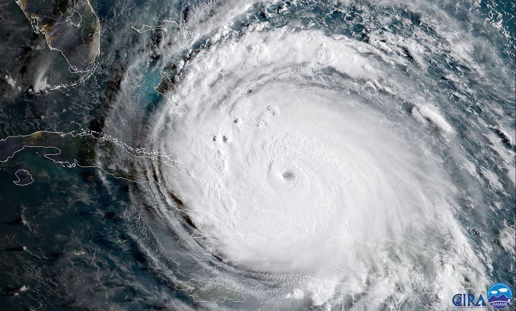 satelite image of hurricane irma